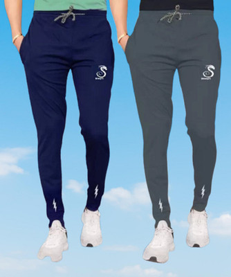 sonizeed f Printed Men Blue, Grey Track Pants