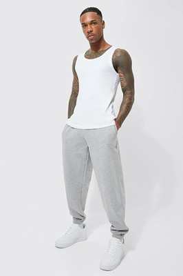 Dockstreet Solid Men Grey Track Pants