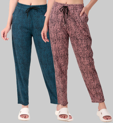 SEAPRINT Printed Women Multicolor Track Pants