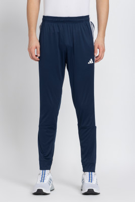 ADIDAS Striped Men Blue Track Pants