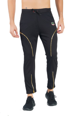 Mindsart Trending Solid Men Black Track Pants
