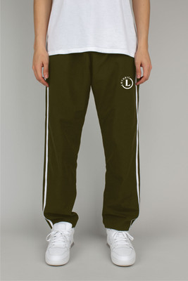 LOTHRIC Solid Men Olive Track Pants