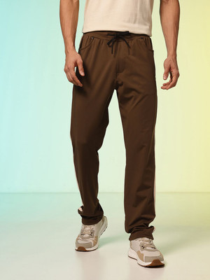 HRX by Hrithik Roshan Solid Men Brown Track Pants