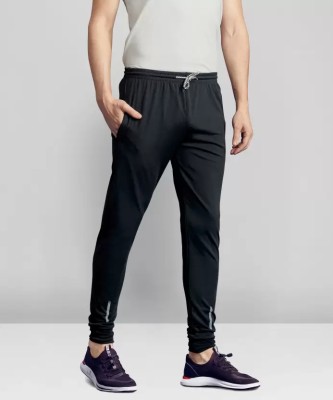 Earthstick Solid Men Black Track Pants