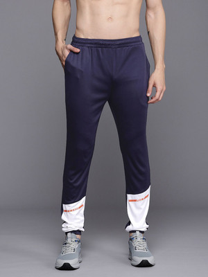HRX by Hrithik Roshan Colorblock Men Blue Track Pants