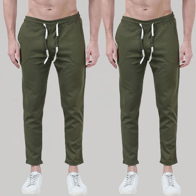 Royal-E-Kashmir Solid Men Green Track Pants