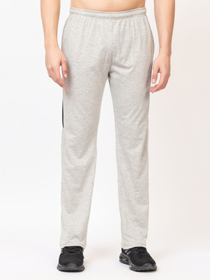 Zeffit Striped Men Grey Track Pants