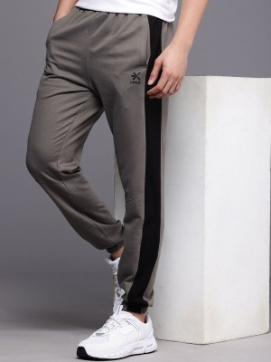 HRX by Hrithik Roshan Striped Men Grey Track Pants