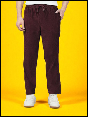 Flick Fashion Store Solid Men Purple Track Pants