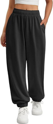 AURVY Solid Women Black Track Pants