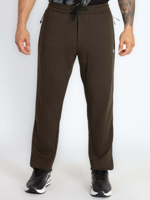 Status Quo Solid Men Olive Track Pants