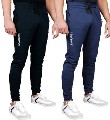 hiker's way Printed Men Black, Blue Track Pants