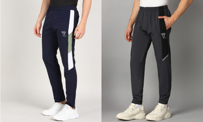 YUNEK Colorblock Men Multicolor Track Pants