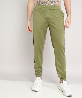 PROWL by TIGER SHROFF Colorblock Men Green Track Pants