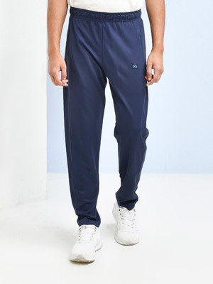 SKYKNIT Solid Men Blue Track Pants