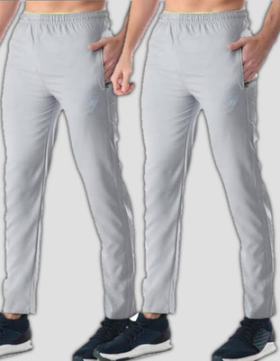 M2kFASHION Solid Men Grey Track Pants
