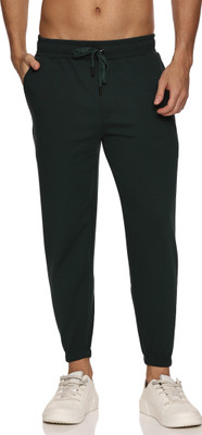 The Far Eastern Solid Men Olive Track Pants
