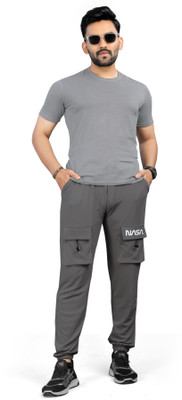 DEVICE OF HOVID FASION Solid Men Grey Track Pants