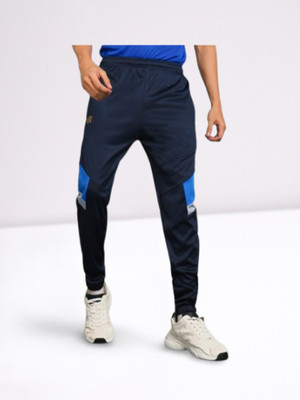 Qalm Brothers Solid Men Blue Track Pants
