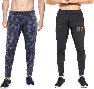 AVOLT Printed Men Blue, Black Track Pants