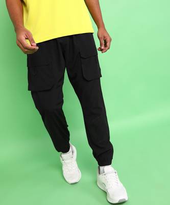 PROWL by TIGER SHROFF Solid Men Black Track Pants Price History