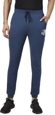 Ajile By Pantaloons Printed Men Blue Track Pants