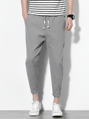ARSAL CREATION Solid Men Silver Track Pants