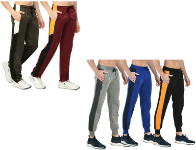 KAVYA Colorblock Men Multicolor Track Pants