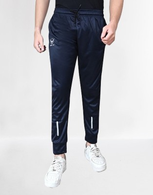 Day Hawk Solid Men Blue Track Pants