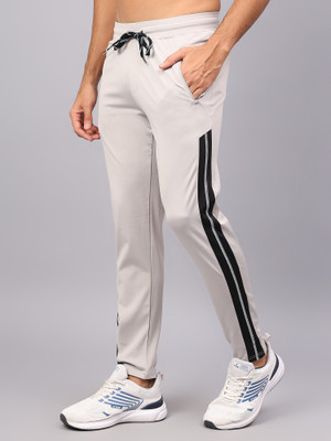 UNIFringe Striped Men Grey Track Pants