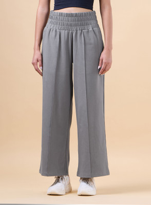 Cult Solid Women Grey Track Pants