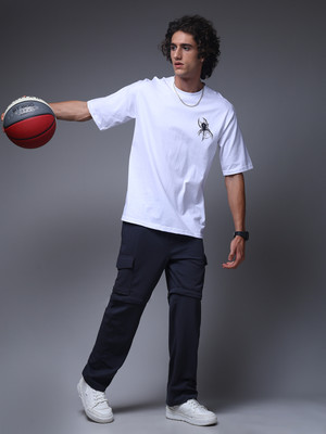 MADSTO Printed Men Grey, Black Track Pants