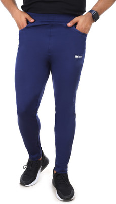 IDASS Solid Men Blue Track Pants