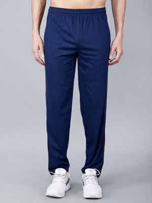 Texfro Solid Men Blue Track Pants