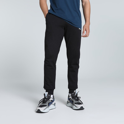 PUMA Solid Men Black Track Pants