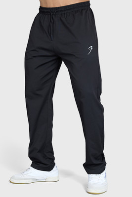 FuaarK Solid Men Black Track Pants