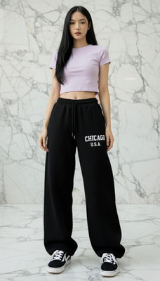 tedwoods Self Design Women Black Track Pants