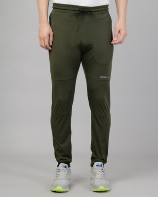 HRX by Hrithik Roshan Solid Men Olive Track Pants