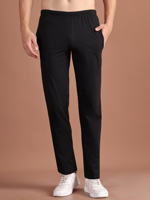 VIMAL JONNEY Solid Men Black Track Pants