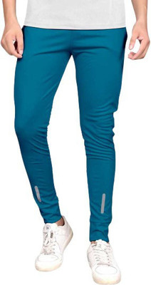 HoC Solid Men Blue Track Pants
