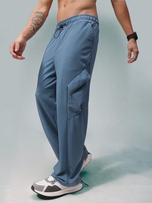 MADSTO Solid Men Blue Track Pants