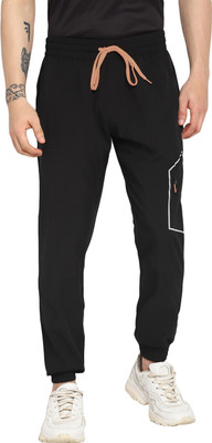 OFF LIMITS Solid Men Black Track Pants