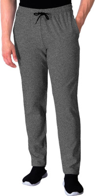 Kartblack Solid Men Grey Track Pants