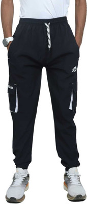 DIAMOND EXPORTER Solid Men Black Track Pants
