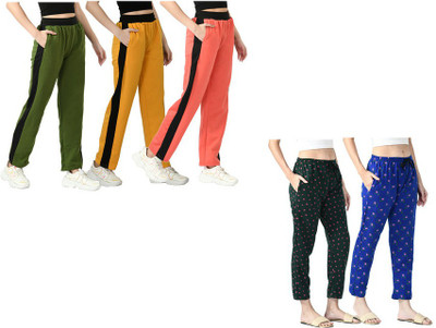 IndiWeaves Printed Women Multicolor Track Pants