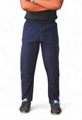 ZAINFIT Solid Men Blue Track Pants