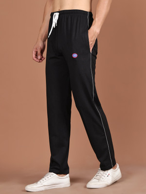 VIMAL JONNEY Solid Men Black Track Pants