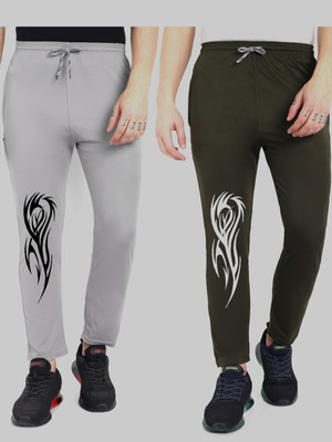 Vought Vick Printed Men Green, Grey Track Pants