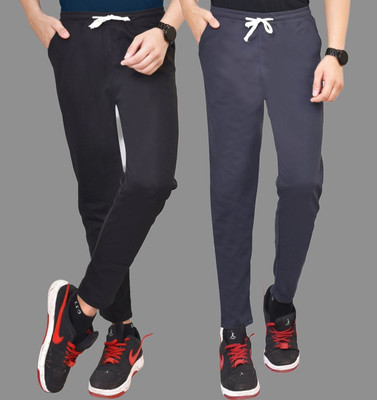 FAINTER Striped Men Black, Green Track Pants