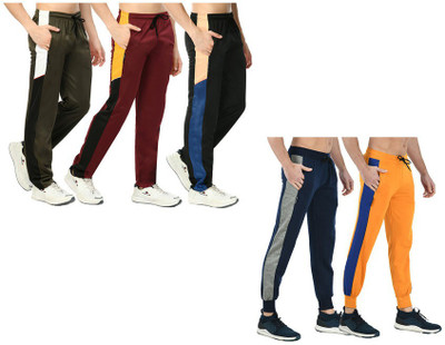 KAVYA Colorblock Men Multicolor Track Pants